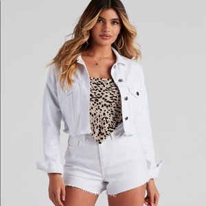 Feelin' Fresh Cropped Denim Jacket